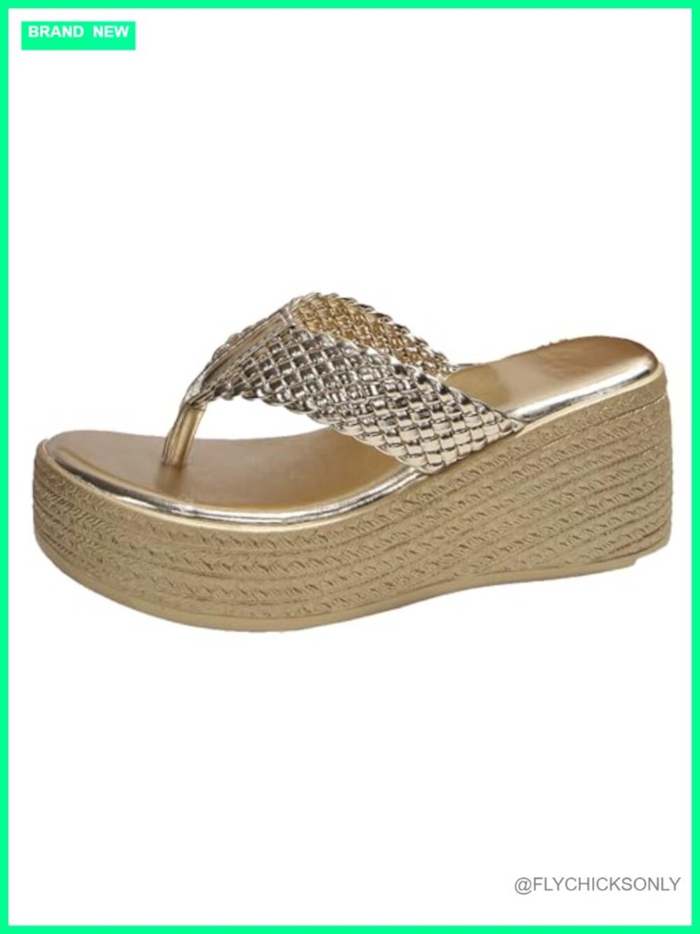 Womens Wedge Flip Flop Sandals Platform Orthopedic Slip On Summer Beach